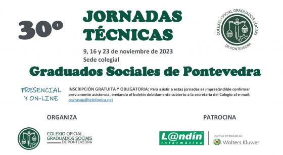 XXX JORNADAS TÉCNICAS DE GRADUADOS SOCIALES DE PONTEVEDRA