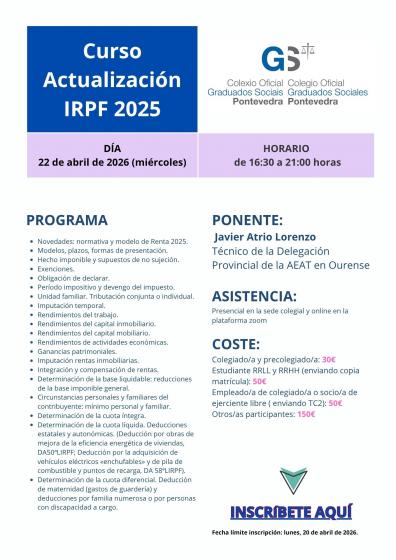 CURSO ACTUALIZACIÓN IRPF 2025