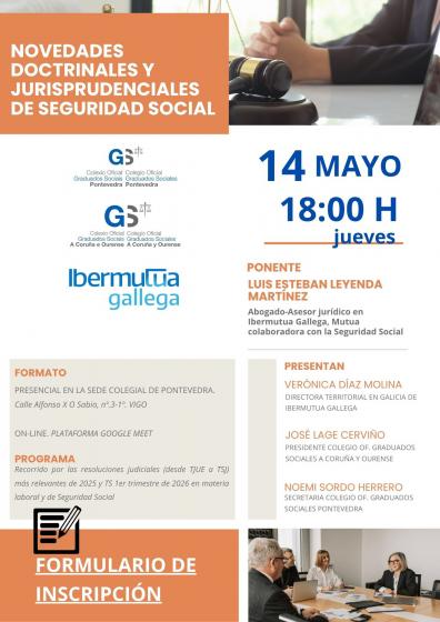 JORNADA "NOVEDADES DOCTRINALES Y JURISPRUDENCIALES DE SEGURIDAD SOCIAL"