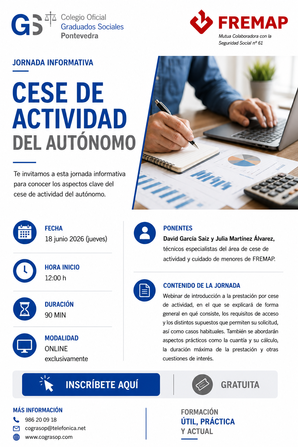 JORNADA INFORMATIVA: Cese de Actividad del Autónomo