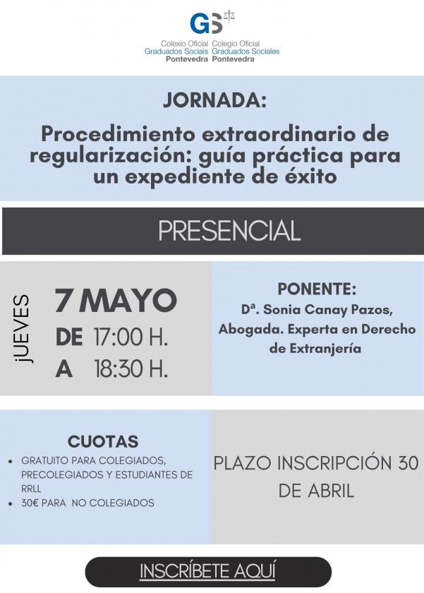 JORNADA Procedimiento extraordinario de regularización: guía práctica para un expediente de éxito